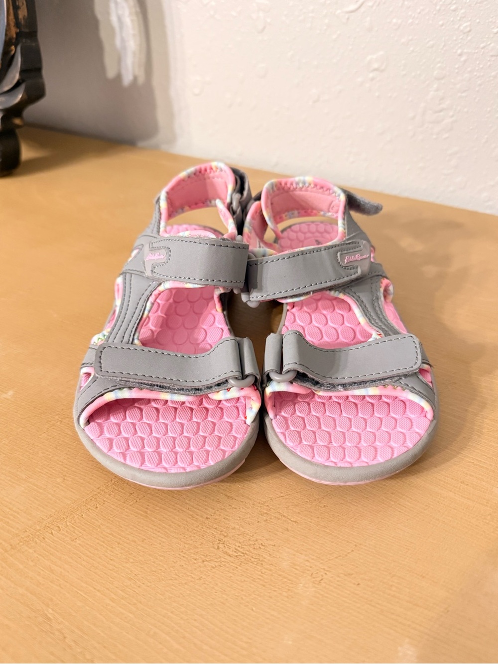 Eddie Bauer Olympia Girls Pink & Gray Sandals